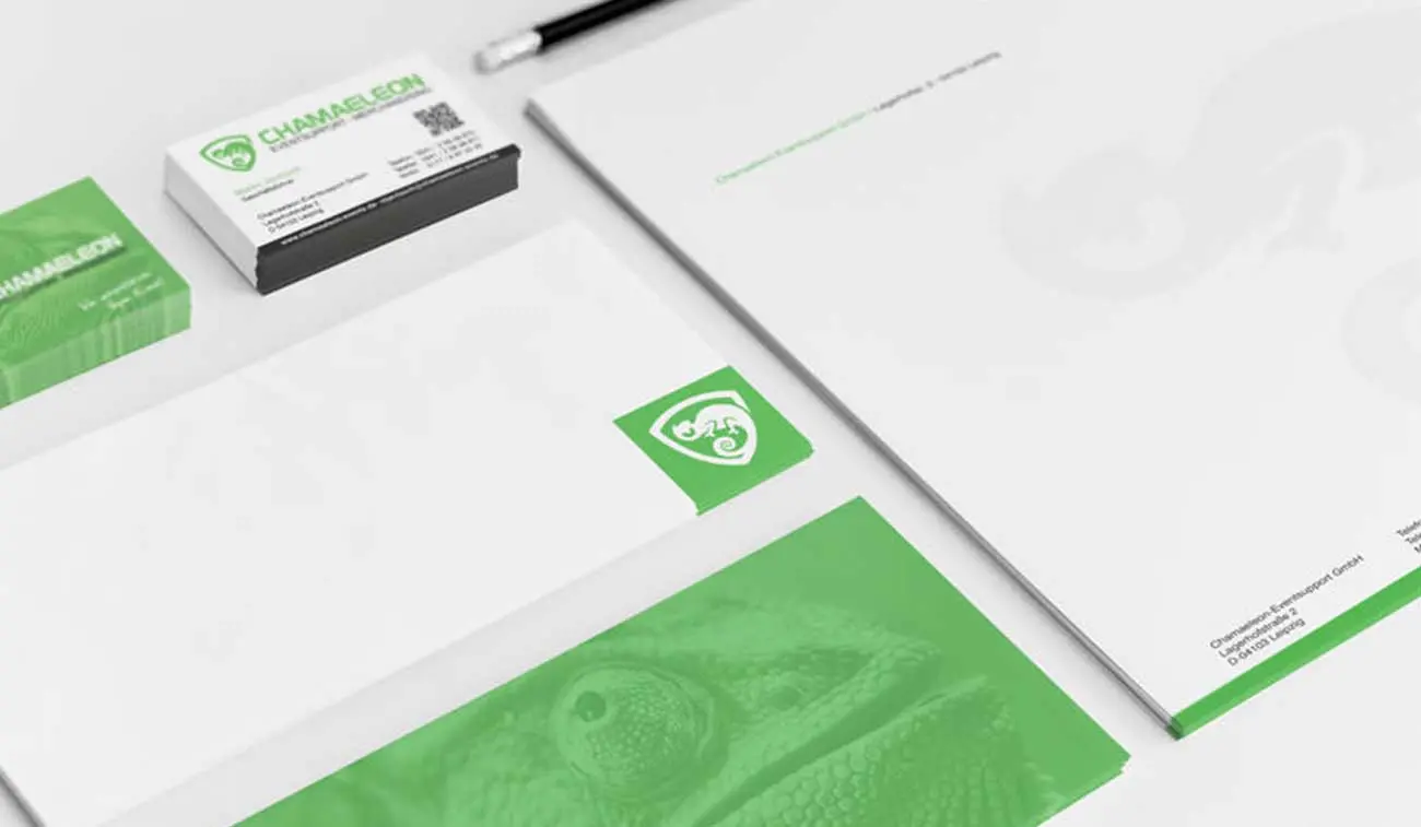 Corporate Design Beispiel Eventfirma