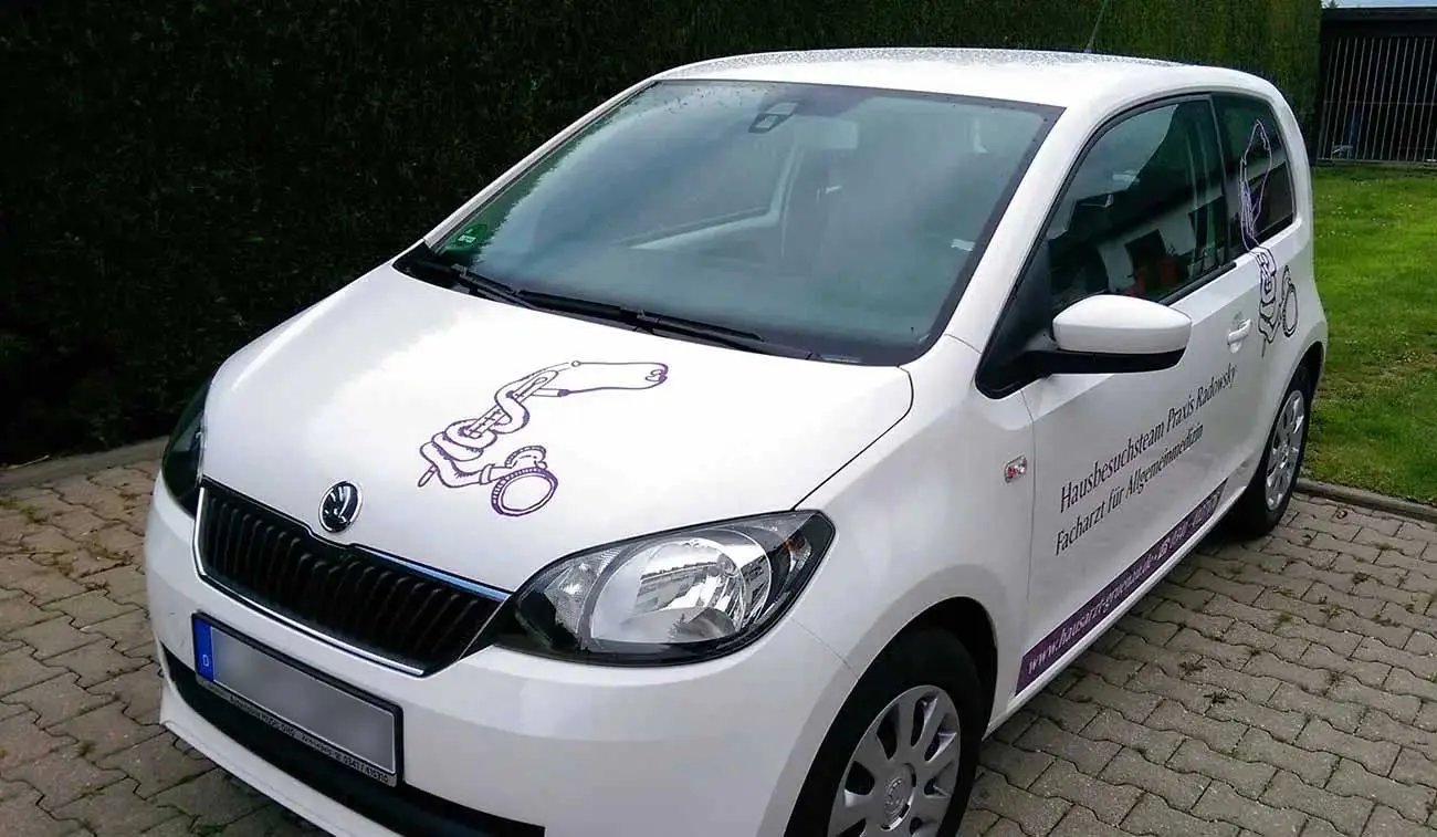 Pkw Beschriftung Skoda Citigo Arztpraxis Pkw Beschriftung Skoda Citigo Arztpraxis