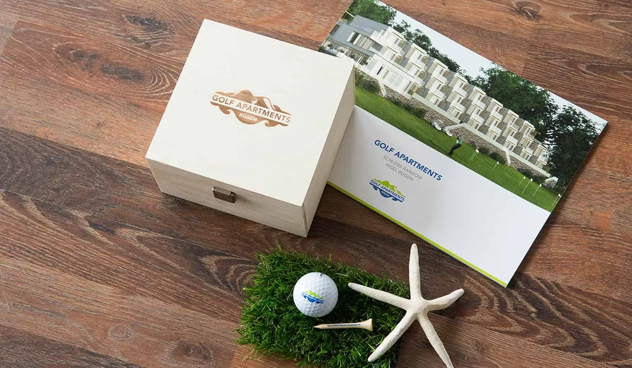 Kreative Kundenansprache im Immobilienvertrieb für eine hochwertige Apartmentanlage immobilienvertrieb durch verpackungsdesign