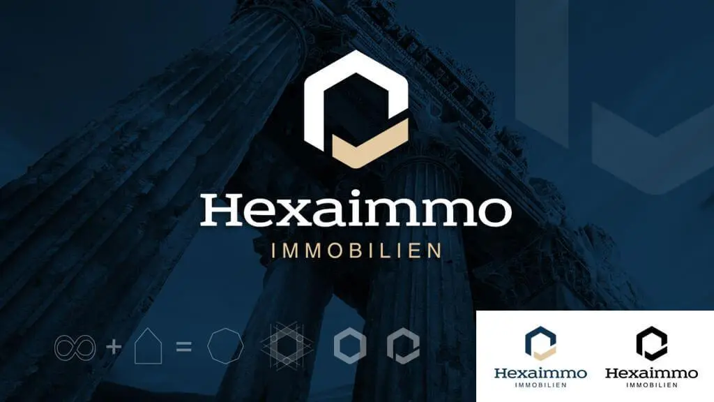 Logodesign für Immobilienfirma Hexaimmo Logo Hexaimmo