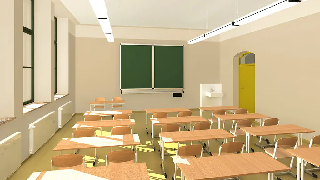 3d Visualisierung für ein Klassenzimmer 3d Raumvisualisierung