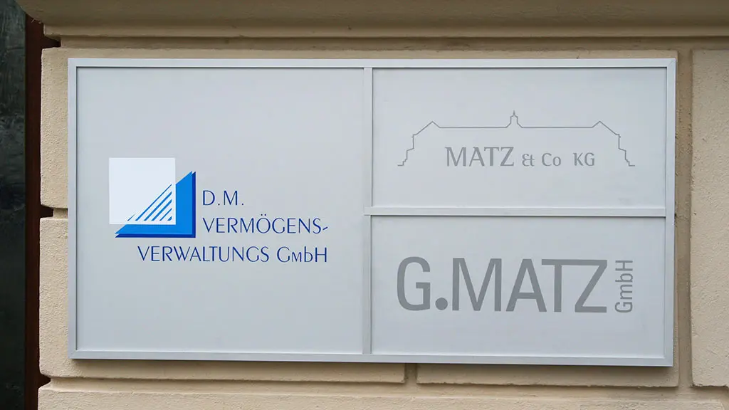 Aluschild mit Folienbeschriftung Aluschilder