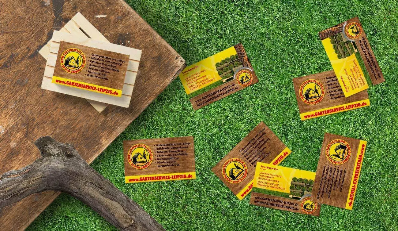 Visitenkarten im Wunschformat beidseitig bedruckbar Visitenkarten im Wunschformat