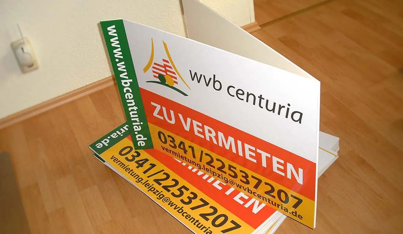 Faltschilder Nasenschild