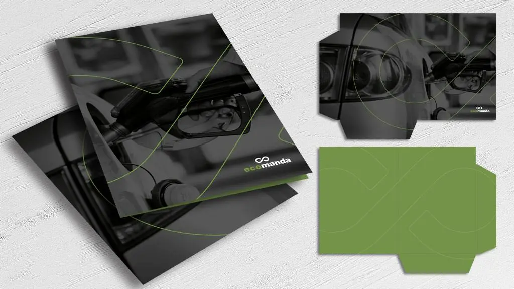 Präsentationsmappe beidseitig gedruckt Präsentationsmappe beidseitig bedruckt