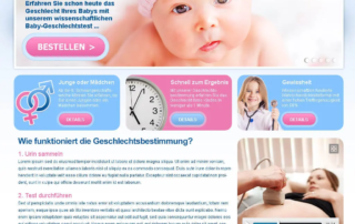 Homepage Screendesign