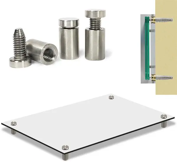 Schilder mit Montagematerial Schild mit Montage