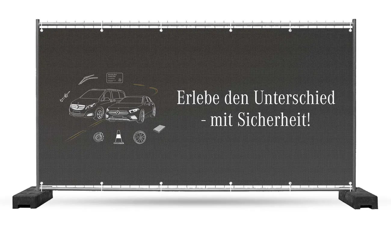 Stoffbanner mit Druck und Ösen Meshbanner mit Druck und Ösen