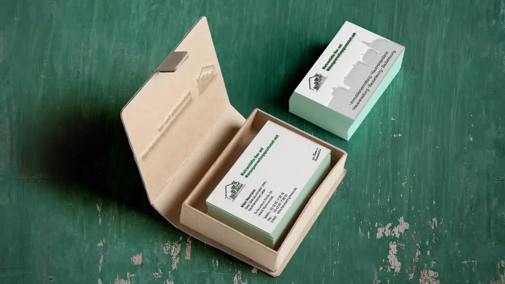 Visitenkarten für die Immobilienverwaltung MBWV Visitenkarten für MBWV