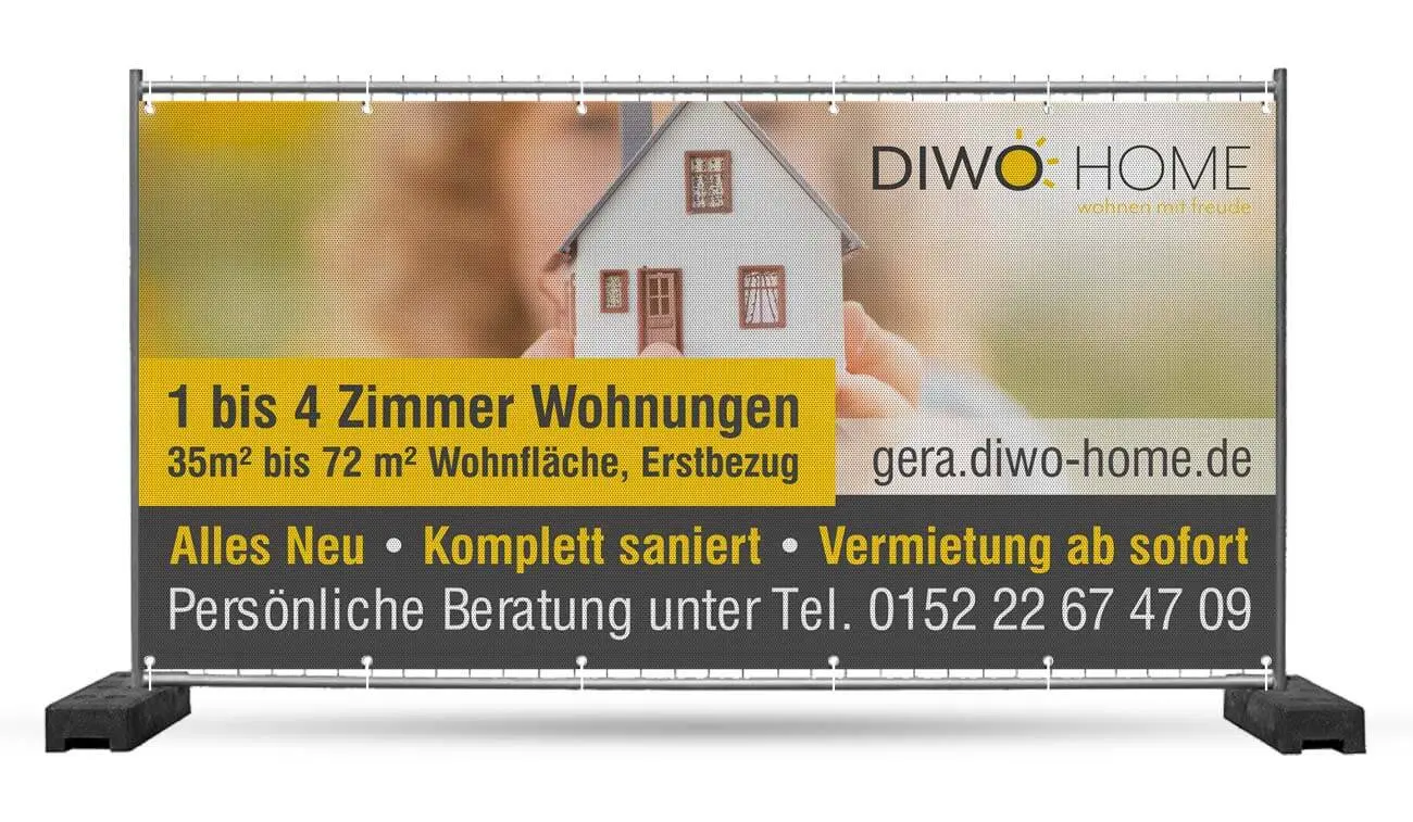 Bauzaunbanner Stoff Bauzaunbanner Netzstoff