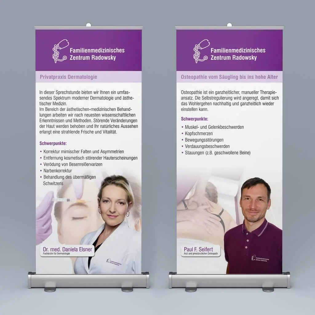 Rollup Banner bedrucken Roll up Druck