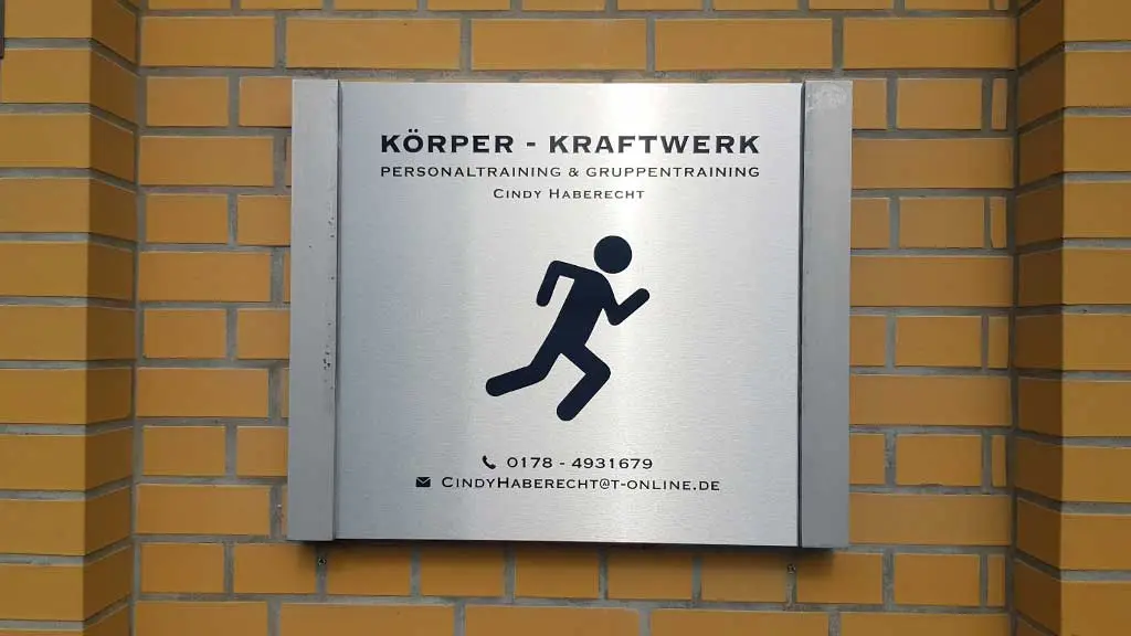 Firmenschild aus Aluminium Firmenschild Aluminium