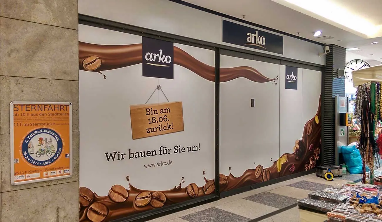 Schaufensterbeschriftung Leipzig Schaufensterbeschriftung in Leipzig