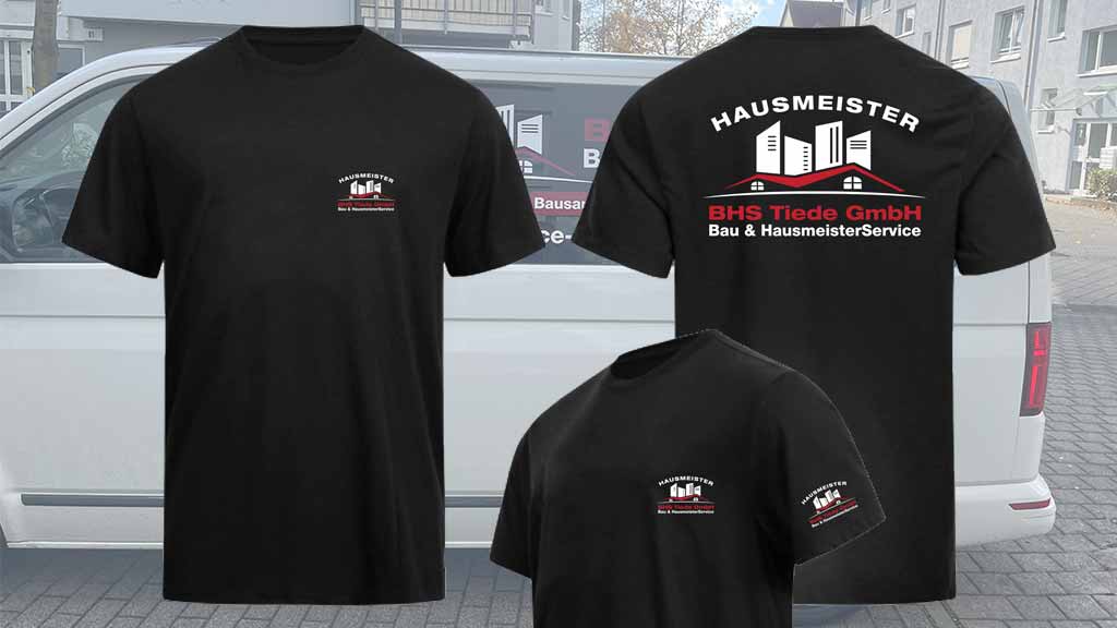 bedruckte Tshirt für Hausmeister