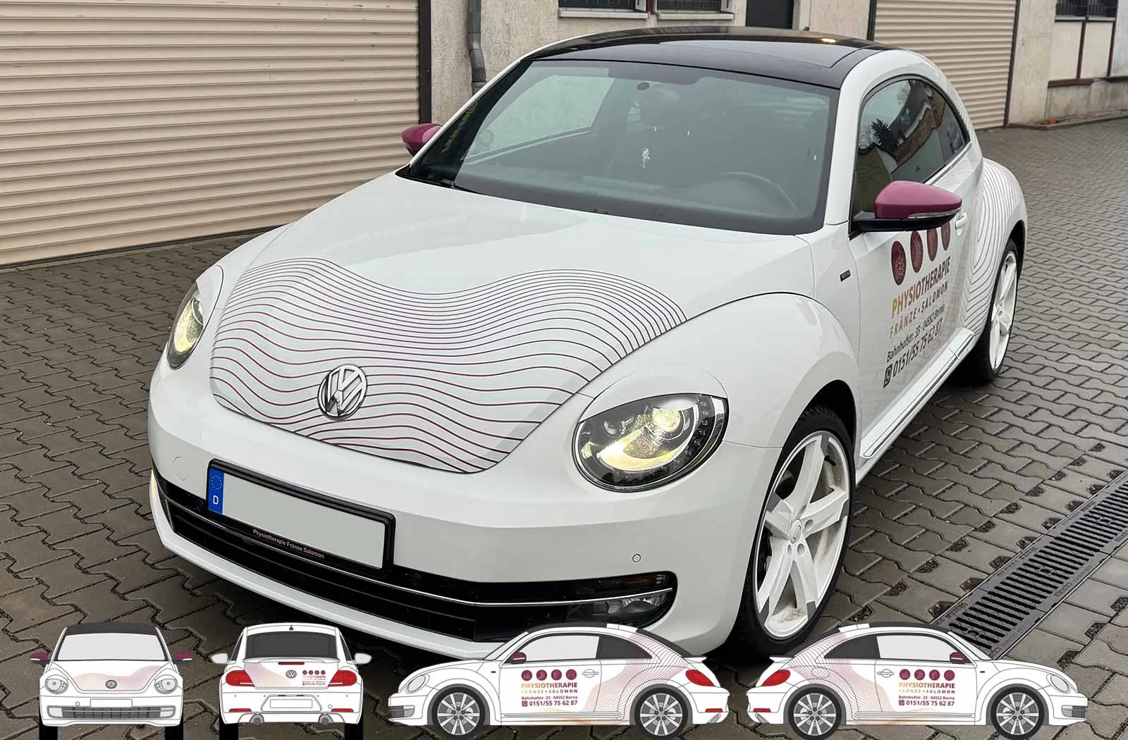 montiertes Foliendesign